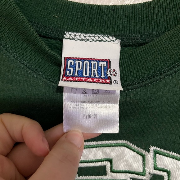 VINTAGE Sport Attack MSU Michigan State Sweatshirt Crewneck Youth Size M 10-12 - Picture 2 of 3